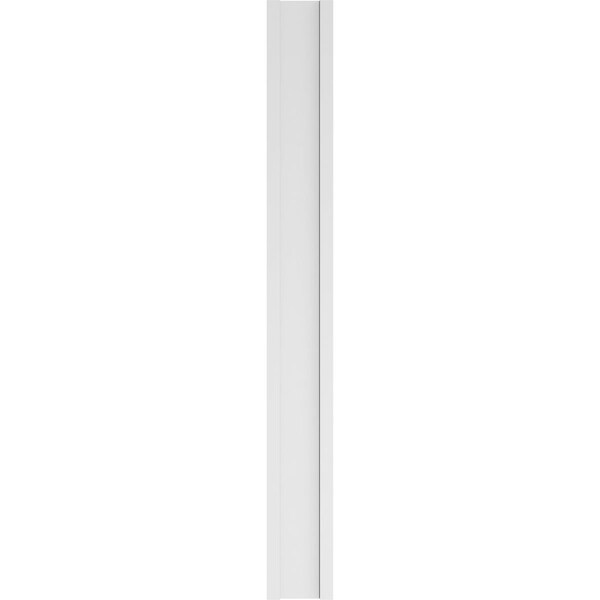 Ekena Millwork Flat Panel PVC Pilaster w/Decorative Capital & Base, 10"W x 90"H x 2"P - PILP10X090FP02-2