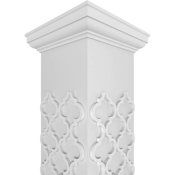 Ekena Millwork Craftsman Classic Square Non-Tapered Medium Marrakesh Fretwork Column - CC1209ENMKMTUTU