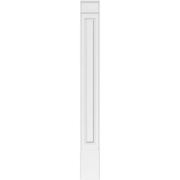 Ekena Millwork Raised Panel PVC Pilaster w/Decorative Capital & Base, 9"W x 82"H x 2"P - PILP09X082RP02-2