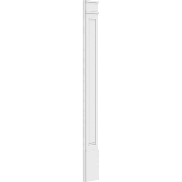 Ekena Millwork Raised Panel PVC Pilaster w/Decorative Capital & Base, 9"W x 82"H x 2"P - PILP09X082RP02-2
