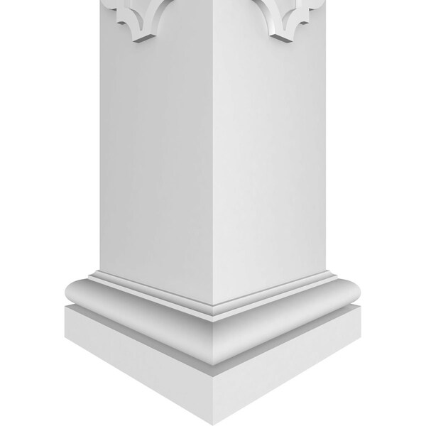 Ekena Millwork Craftsman Classic Square Non-Tapered Large Marrakesh Fretwork Column w/ Tuscan Capital & Tuscan Base - CC1210ENMKLTUTU