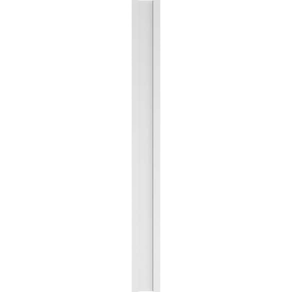 Ekena Millwork Two Equal Flat Panel PVC Pilaster w/Decorative Capital & Base, 8W x 82H x 2P, PR - PILP08X082DFP02-2