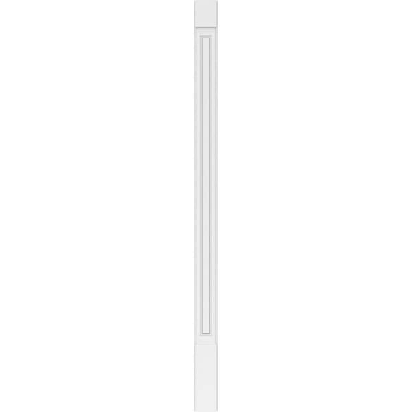 Ekena Millwork Raised Panel PVC Pilaster w/Standard Capital & Base, 6"W x 102"H x 2"P - PILP06X102RP01-2