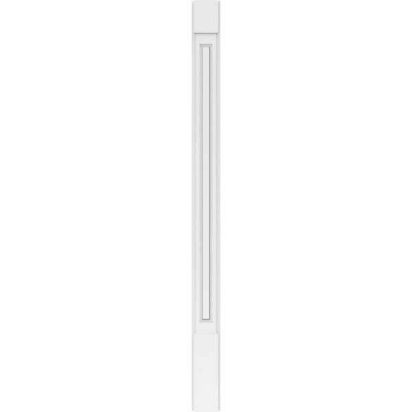 Ekena Millwork Raised Panel PVC Pilaster w/Standard Capital & Base, 5"W x 72"H x 2"P - PILP05X072RP01-2