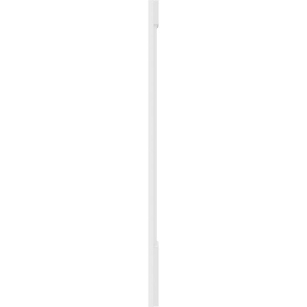 Ekena Millwork Two Equal Raised Panel PVC Pilaster w/Standard Capital & Base, 10"W x 60"H x 2"P - PILP10X060DRP01-2