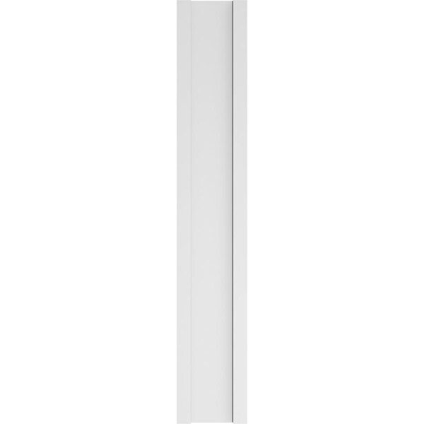 Ekena Millwork Two Equal Raised Panel PVC Pilaster w/Standard Capital & Base, 10"W x 60"H x 2"P - PILP10X060DRP01-2