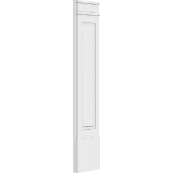 Ekena Millwork Raised Panel PVC Pilaster w/Decorative Capital & Base, 12"W x 60"H x 2"P - PILP12X060RP02-2