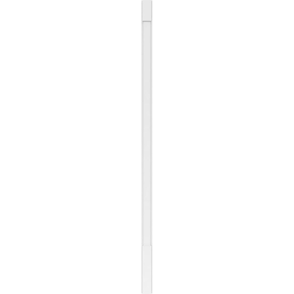 Ekena Millwork Plain PVC Pilaster w/Standard Capital & Base, 4"W x 108"H x 2"P - PILP04X108SM01-2