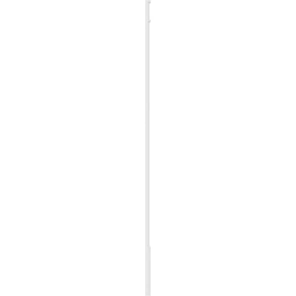 Ekena Millwork Flat Panel PVC Pilaster w/Decorative Capital & Base, 4"W x 108"H x 2"P - PILP04X108FP02-2