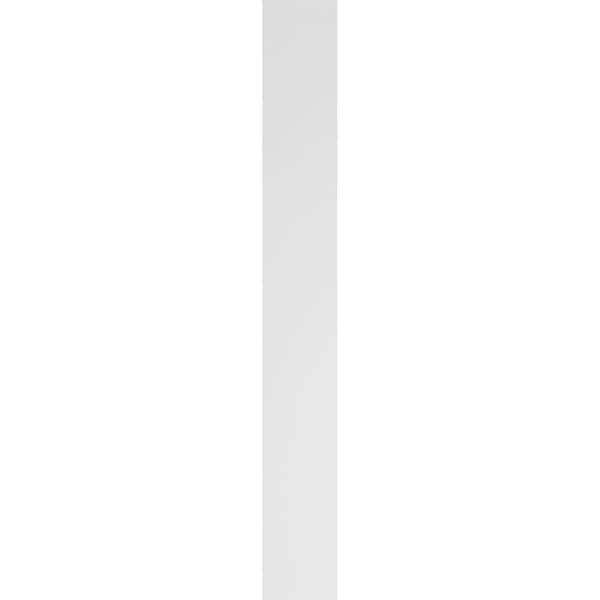 Ekena Millwork Flat Panel PVC Pilaster w/Standard Capital & Base, 6"W x 48"H x 2"P - PILP06X048FP01-2