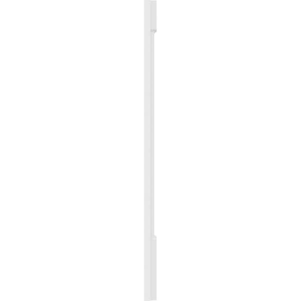 Ekena Millwork Flat Panel PVC Pilaster w/Standard Capital & Base, 6"W x 48"H x 2"P - PILP06X048FP01-2