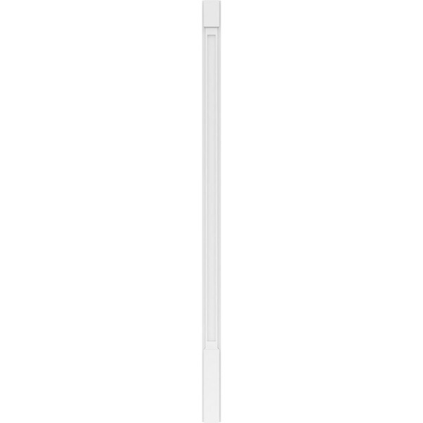 Ekena Millwork Flat Panel PVC Pilaster w/Standard Capital & Base, 4"W x 90"H x 2"P - PILP04X090FP01-2