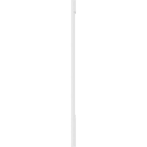 Ekena Millwork Flat Panel PVC Pilaster w/Standard Capital & Base, 12"W x 60"H x 2"P - PILP12X060FP01-2