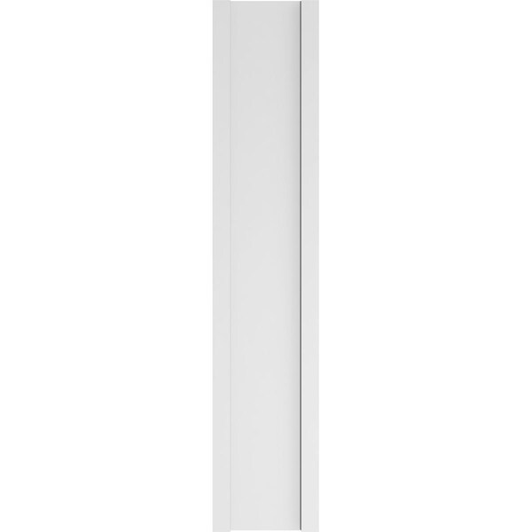 Ekena Millwork Flat Panel PVC Pilaster w/Standard Capital & Base, 12"W x 60"H x 2"P - PILP12X060FP01-2