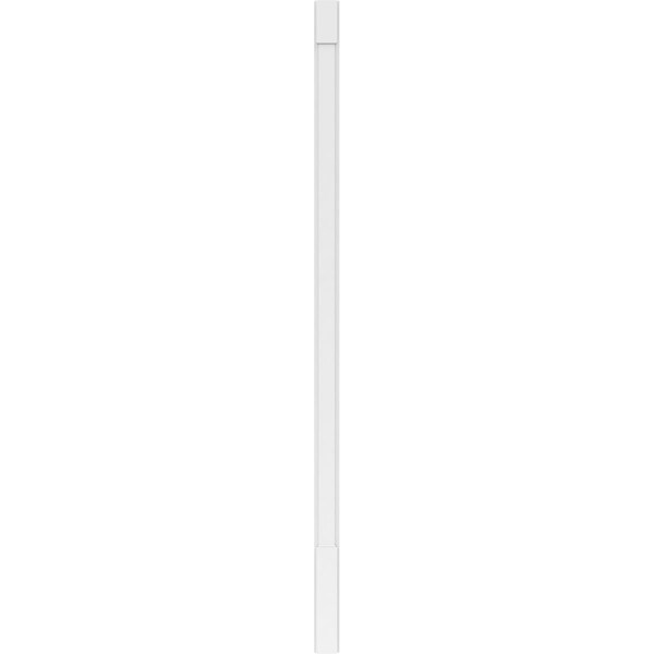 Ekena Millwork Plain PVC Pilaster w/Standard Capital & Base, 4"W x 102"H x 2"P - PILP04X102SM01-2