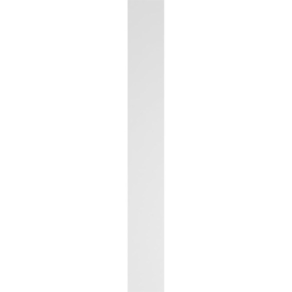 Ekena Millwork Two Equal Flat Panel PVC Pilaster w/Decorative Capital & Base, 6"W x 48"H x 2"P - PILP06X048DFP02-2