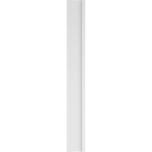 Ekena Millwork Two Equal Raised Panel PVC Pilaster w/Decorative Capital & Base, 10W x 82H x 2P, PR - PILP10X082DRP02-2