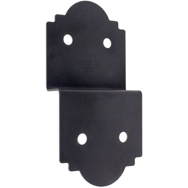 Sujetador de vigas para cubierta negra Simpson Strong-Tie Outdoor Accents Mission Collection de 5 pulgadas ZMAX - APDJT2R-6