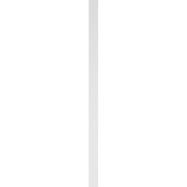 Ekena Millwork Two Equal Flat Panel PVC Pilaster w/Standard Capital & Base, 5"W x 96"H x 2"P - PILP05X096DFP01-2