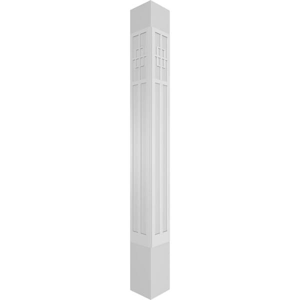 Ekena Millwork Craftsman Classic Square Non-Tapered San Antonio Mission Style Fretwork Column - CC1010ENSADCRCR