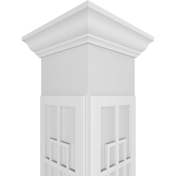 Ekena Millwork Craftsman Classic Square Non-Tapered San Antonio Mission Style Fretwork Column - CC1010ENSADCRCR