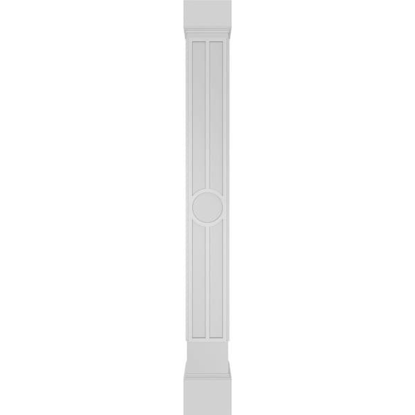 Ekena Millwork Craftsman Classic Square Non-Tapered Artisan Fretwork Column w/ Mission Capital & Mission Base - CC1009ENARTMIMI