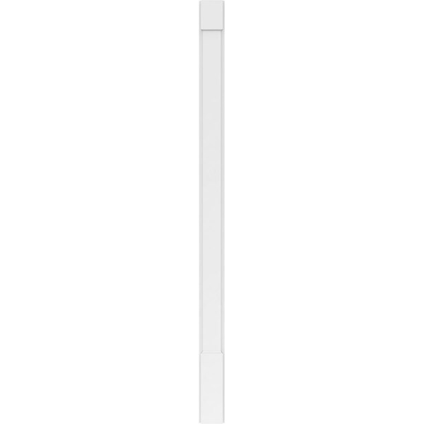 Ekena Millwork Plain PVC Pilaster w/Standard Capital & Base, 5"W x 82"H x 2"P - PILP05X082SM01-2