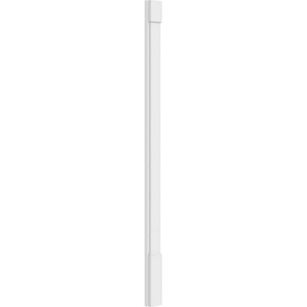 Ekena Millwork Plain PVC Pilaster w/Standard Capital & Base, 5"W x 82"H x 2"P - PILP05X082SM01-2