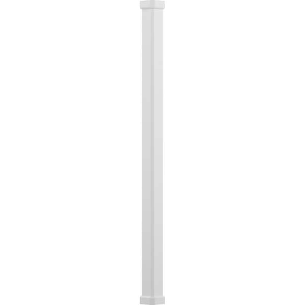 Ekena Millwork 6" x 9' Endura-Aluminum Craftsman Style Column Square Shaft (For Post Wrap Installation) Non-Tapered - EA0609INPSACRCR