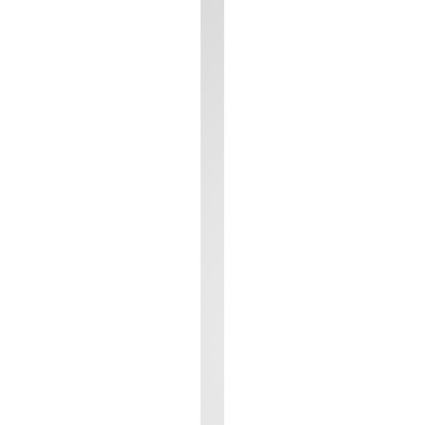 Ekena Millwork Two Equal Flat Panel PVC Pilaster w/Standard Capital & Base, 6"W x 108"H x 2"P - PILP06X108DFP01-2