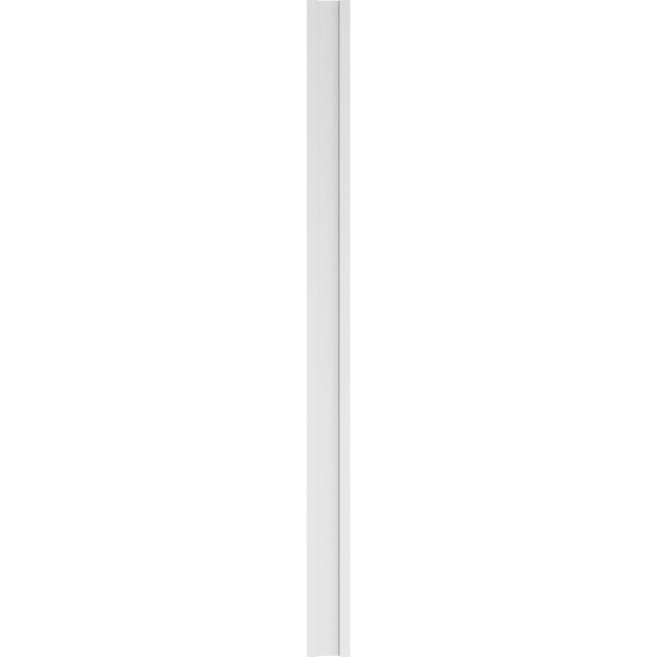 Ekena Millwork Two Equal Flat Panel PVC Pilaster w/Decorative Capital & Base, 8W x 120H x 2P, PR - PILP08X120DFP02-2