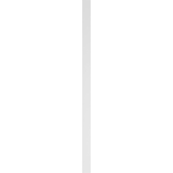 Ekena Millwork Flat Panel PVC Pilaster w/Decorative Capital & Base, 5"W x 102"H x 2"P - PILP05X102FP02-2