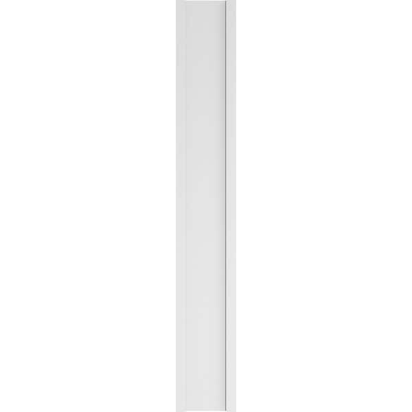 Ekena Millwork Two Equal Raised Panel PVC Pilaster w/Standard Capital & Base, 12W x 82H x 2P, PR - PILP12X082DRP01-2