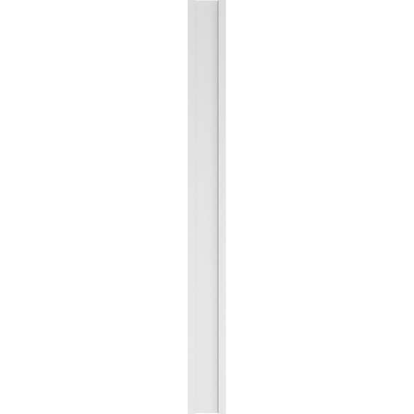 Ekena Millwork Fluted PVC Pilaster w/Decorative Capital & Base, 10"W x 108"H x 2"P - PILP10X108FL02-2