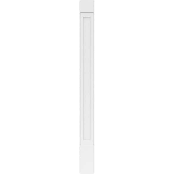Ekena Millwork Flat Panel PVC Pilaster w/Standard Capital & Base, 7W x 82H x 2P, PR - PILP07X082FP01-2