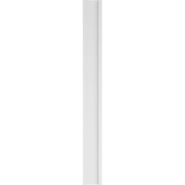 Ekena Millwork Flat Panel PVC Pilaster w/Decorative Capital & Base, 10"W x 96"H x 2"P - PILP10X096FP02-2