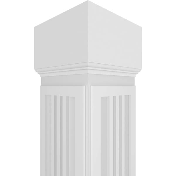 Ekena Millwork Craftsman Classic Square Non-Tapered San Miguel Mission Style Fretwork Column - CC1208ENSMDMIMI