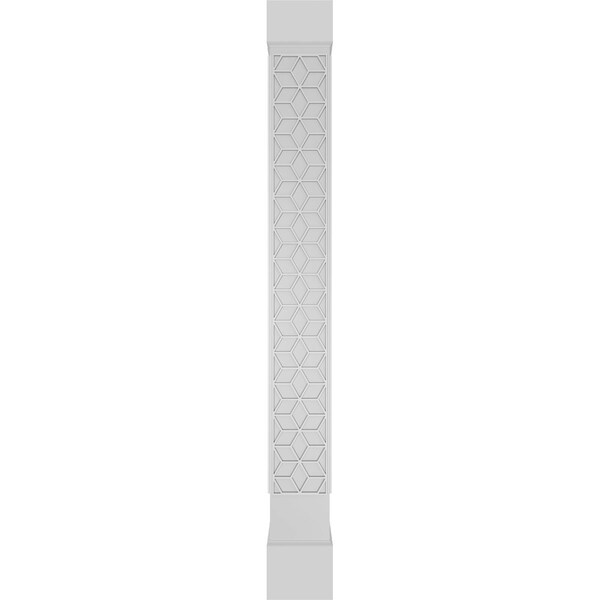 Ekena Millwork Craftsman Classic Square Non-Tapered Pueblo Fretwork Column w/ Standard Capital & Standard Base - CC1009ENPBLCSCS