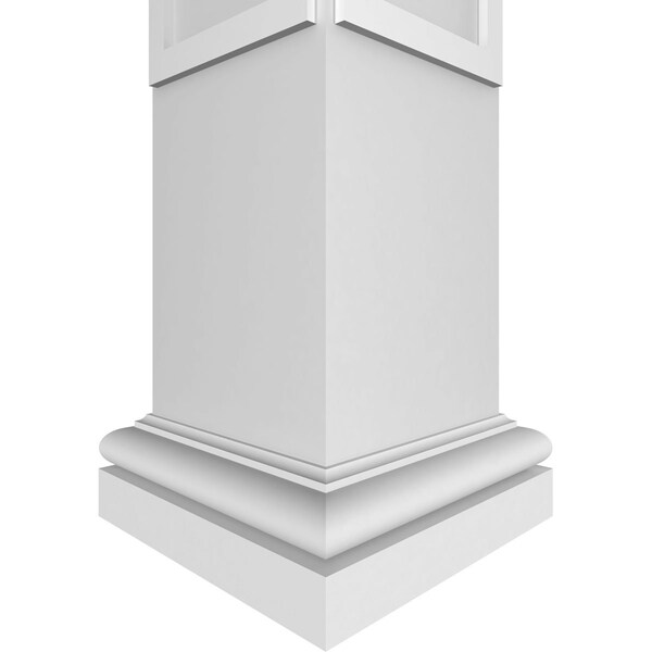 Ekena Millwork Craftsman Classic Square Non-Tapered X-Board Farmhouse Fretwork Column - CC0809ENXFHTUTU