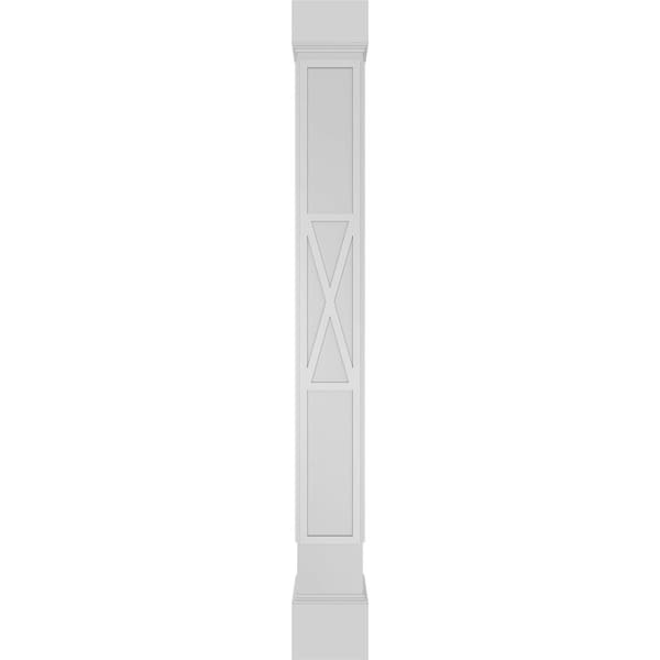 Ekena Millwork Craftsman Classic Square Non-Tapered X-Board Farmhouse Fretwork Column - CC1208ENXFHMIMI