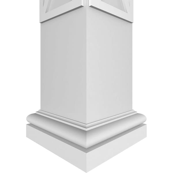 Ekena Millwork Craftsman Classic Square Non-Tapered San Carlos Mission Style Fretwork Column - CC1208ENSCDTUTU