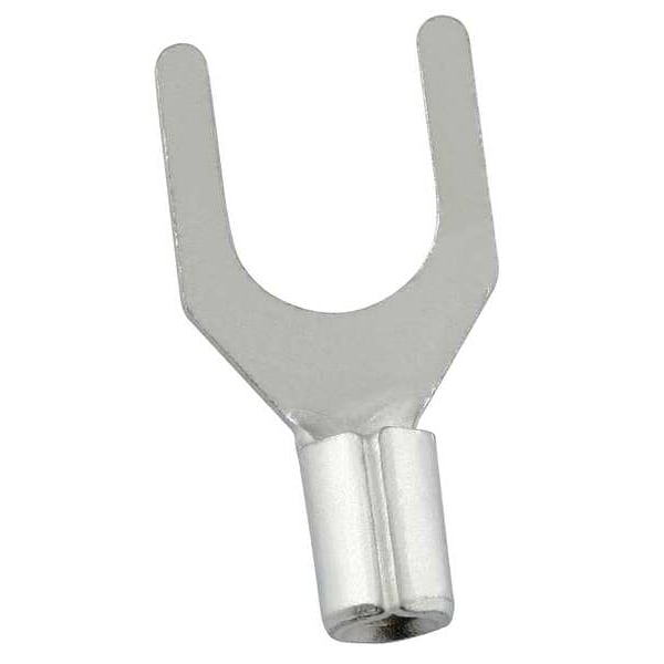 Terminal de horquilla no aislado para cable de calibre 16-14 AWG, con tornillo de 1/4", paquete de 100 unidades - 24C805