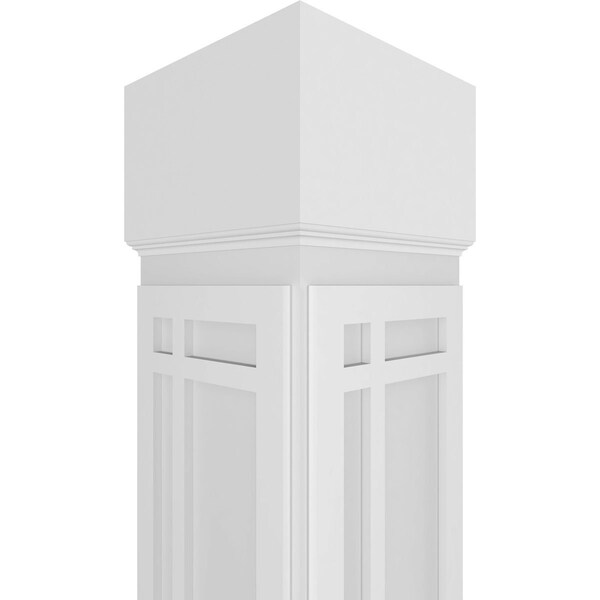 Ekena Millwork Craftsman Classic Square Non-Tapered San Juan Capistrano Fretwork Column - CC1209ENSJDCSCS