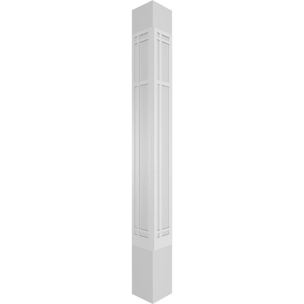 Ekena Millwork Craftsman Classic Square Non-Tapered San Juan Capistrano Fretwork Column - CC1209ENSJDCSCS