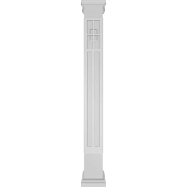 Ekena Millwork Craftsman Classic Square Non-Tapered San Antonio Mission Style Fretwork Column - CC1210ENSADTUTU