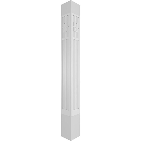 Ekena Millwork Craftsman Classic Square Non-Tapered San Antonio Mission Style Fretwork Column - CC1210ENSADTUTU