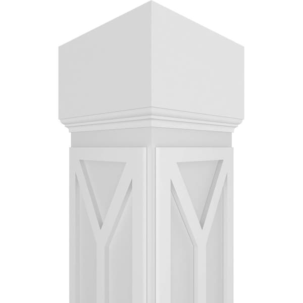 Ekena Millwork Craftsman Classic Square Non-Tapered San Carlos Mission Style Fretwork Column - CC1208ENSCDMIMI