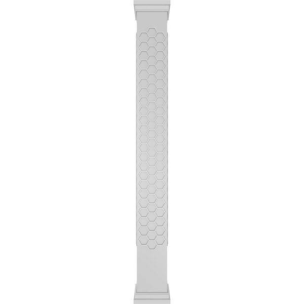 Ekena Millwork Craftsman Classic Square Non-Tapered Westmore Fretwork Column w/ Prairie Capital & Prairie Base - CC1210ENWSTPRPR