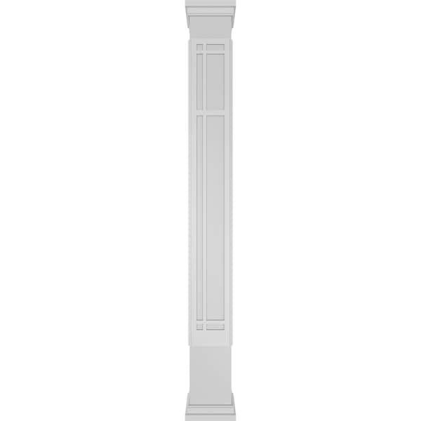 Ekena Millwork Craftsman Classic Square Non-Tapered San Juan Capistrano Fretwork Column - CC1010ENSJDPRPR