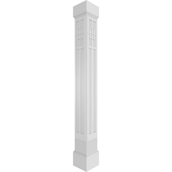 Ekena Millwork Craftsman Classic Square Non-Tapered San Antonio Mission Style Fretwork Column - CC1209ENSADMIMI